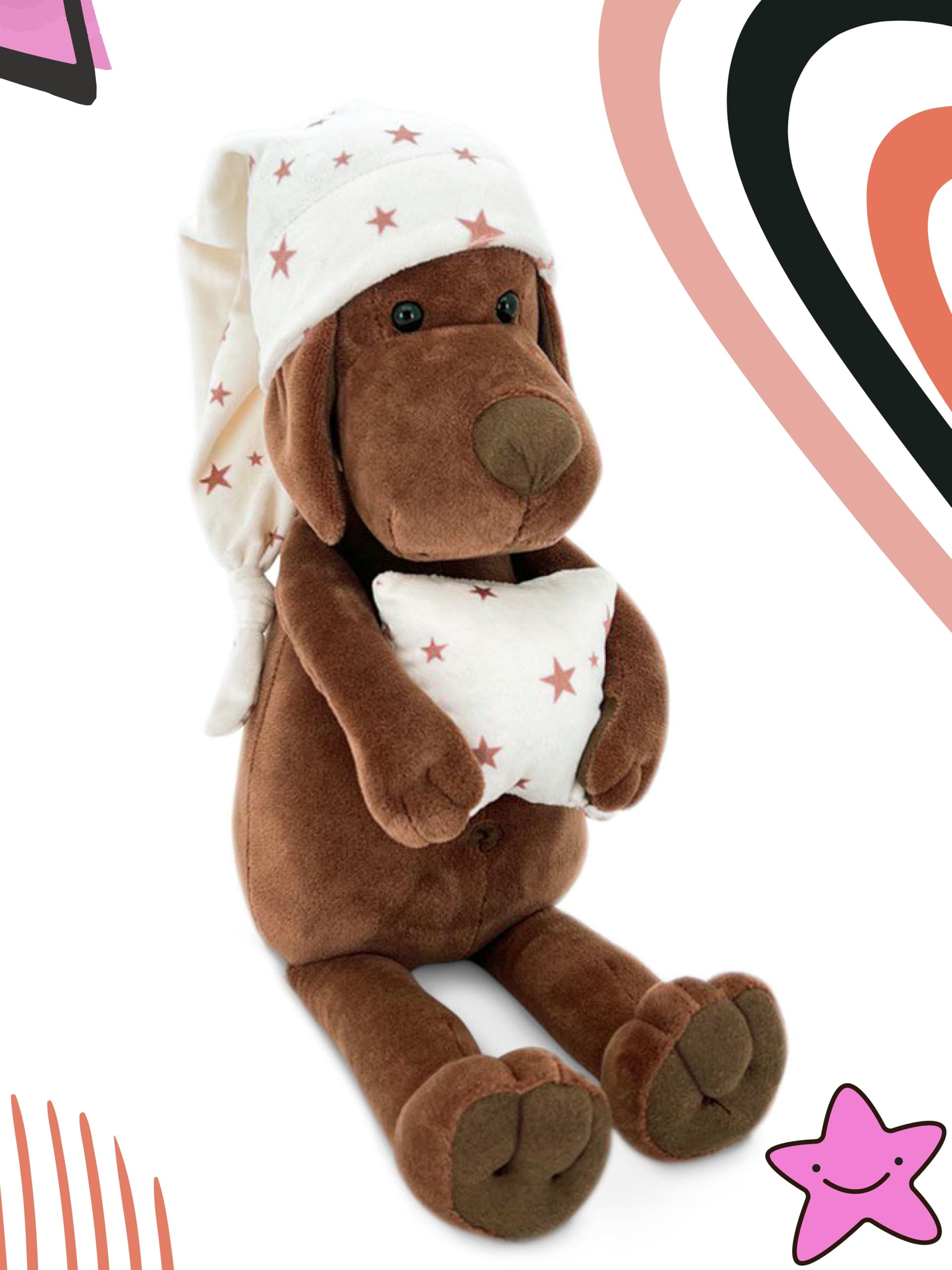 LeCoon Dog interactive and educational plush, magical friend for sleep play, and early development, filled with stories