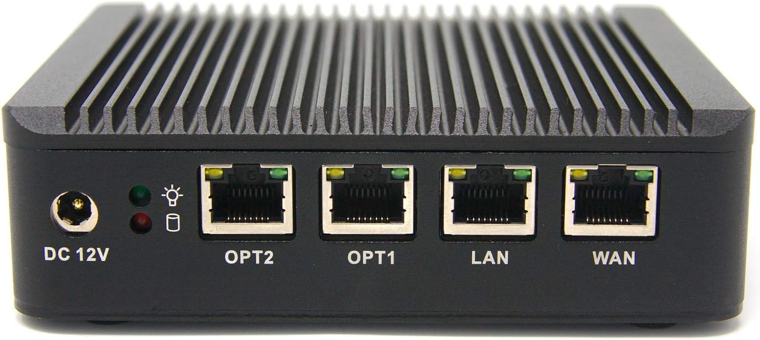 Protectli Vault 4 Port, Firewall Micro Appliance/Mini PC - Intel Quad Core, 4GB RAM, 8GB mSATA SSD
