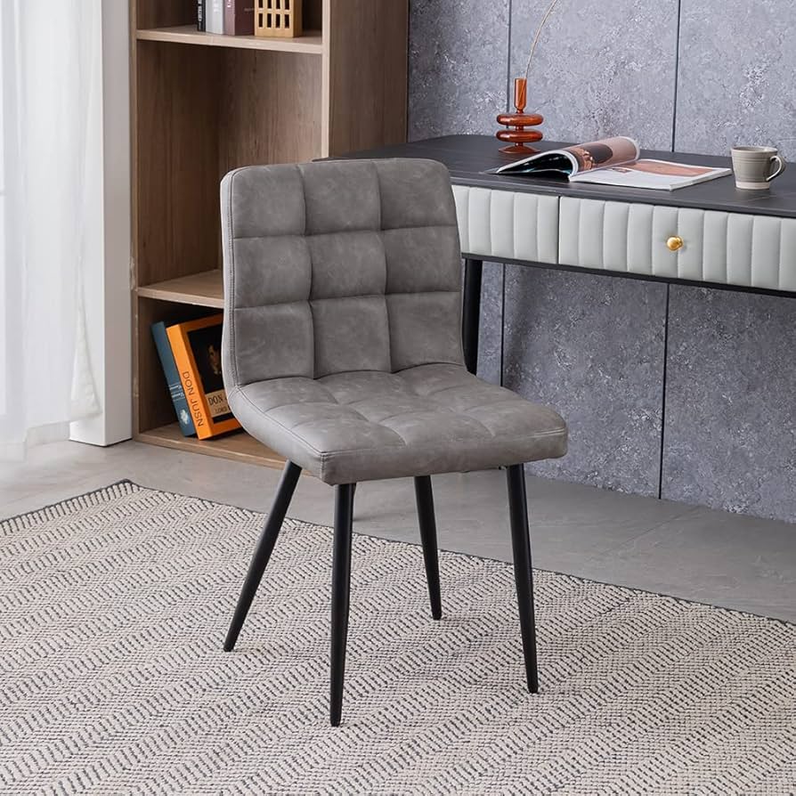 Amazon|ダイニングチェア PUレザー イームズチェア スチール脚 北欧