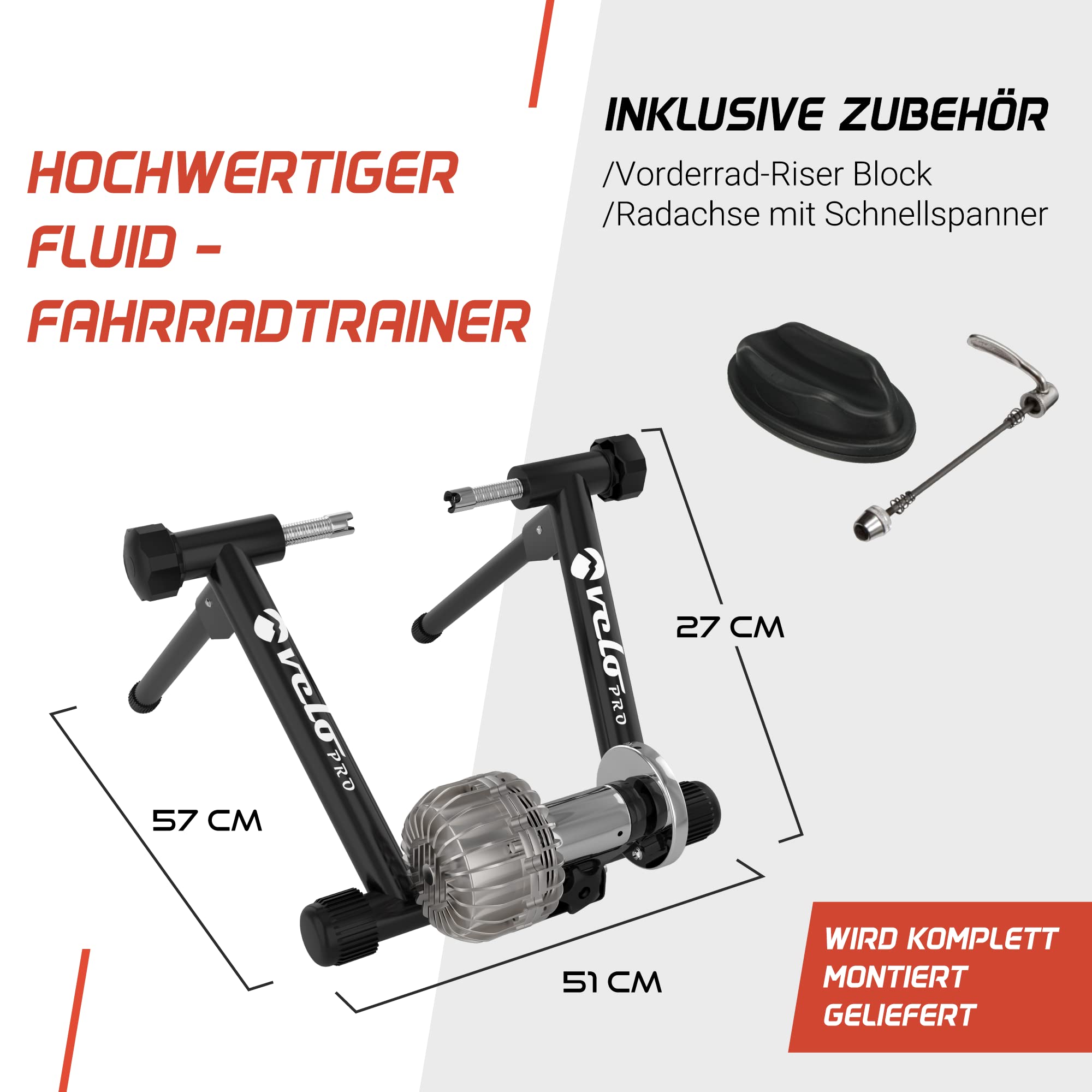 Flüssigkeit Turbo Trainer – Ruhig Magnetisch Innen Cycle Turnschuhe Ständer mit Glatt Echt Straße Griff für Mountain & Rennrad Arten - 700c, 26" - 29" Räder
