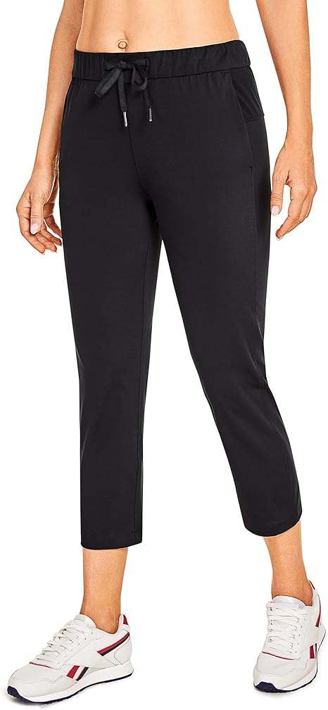 Drawstring capri workout pants Clearance