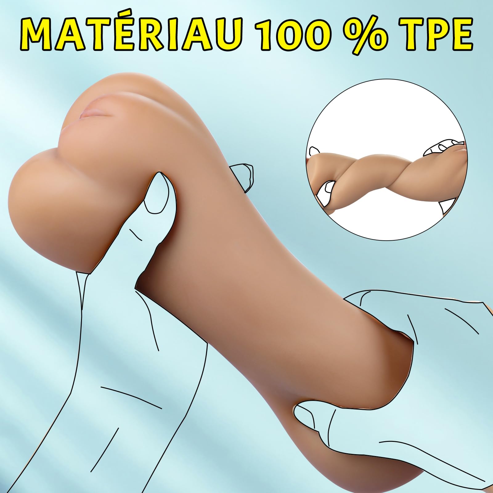 Masturbateur Masculins Sextoyse pour Homme 2 en 1 Masturbeuse sex toýs homme Jouet Adulte Silicone avec Vibromasseur