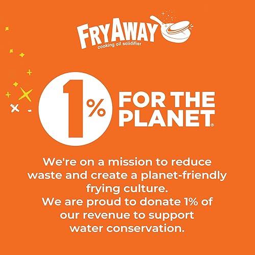 Miniatura 7 de FryAway Solidificador de aceite de cocina para freír, paquete de 10 unidades  Solidifica 15 galones de aceites de cocina  Polvo a base de plantas