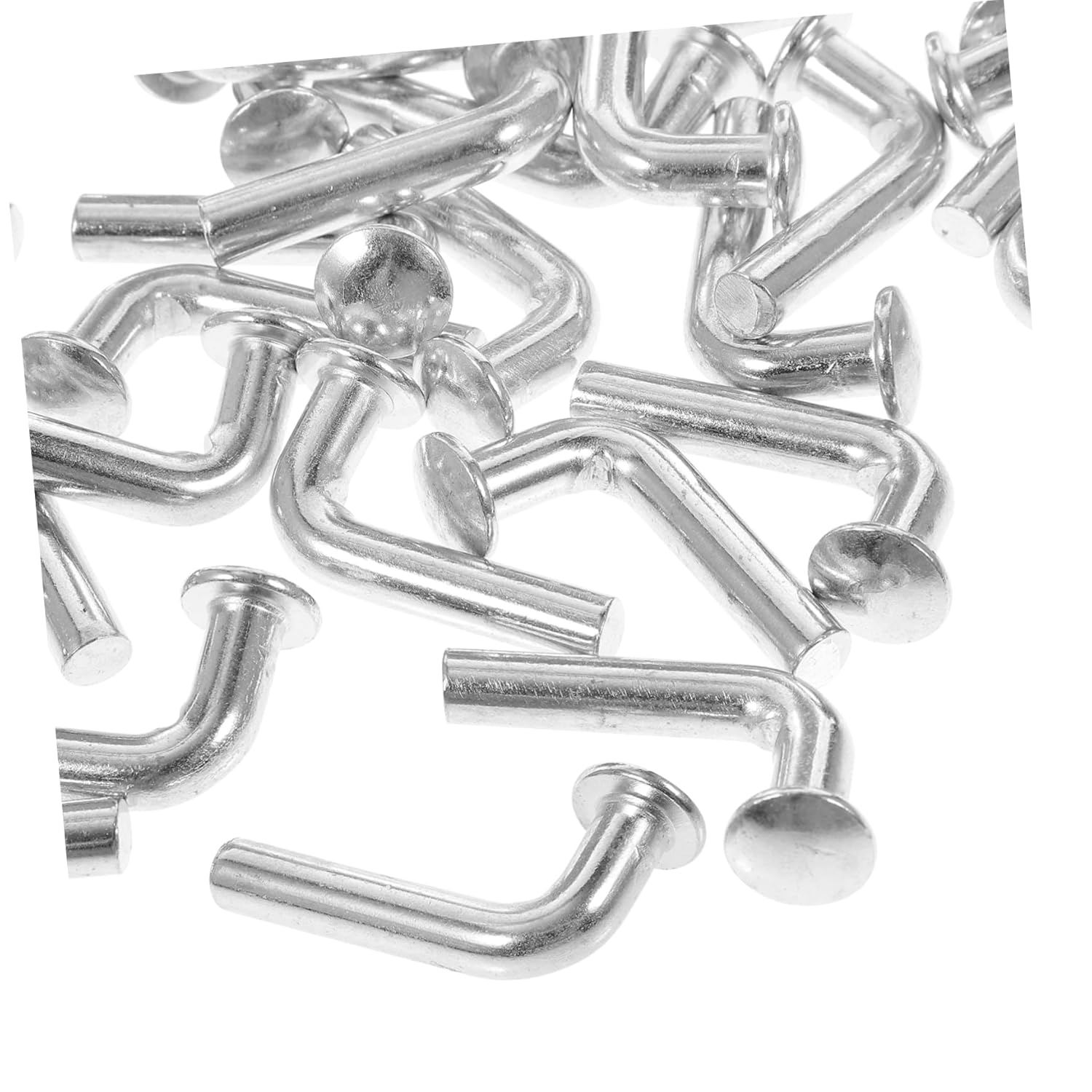Zerodeko 100pcs Galvanized J Bolt Safety Pin for Pallet Rack Heavy Duty Racking Hooks Universal Pallet Rack Accessories