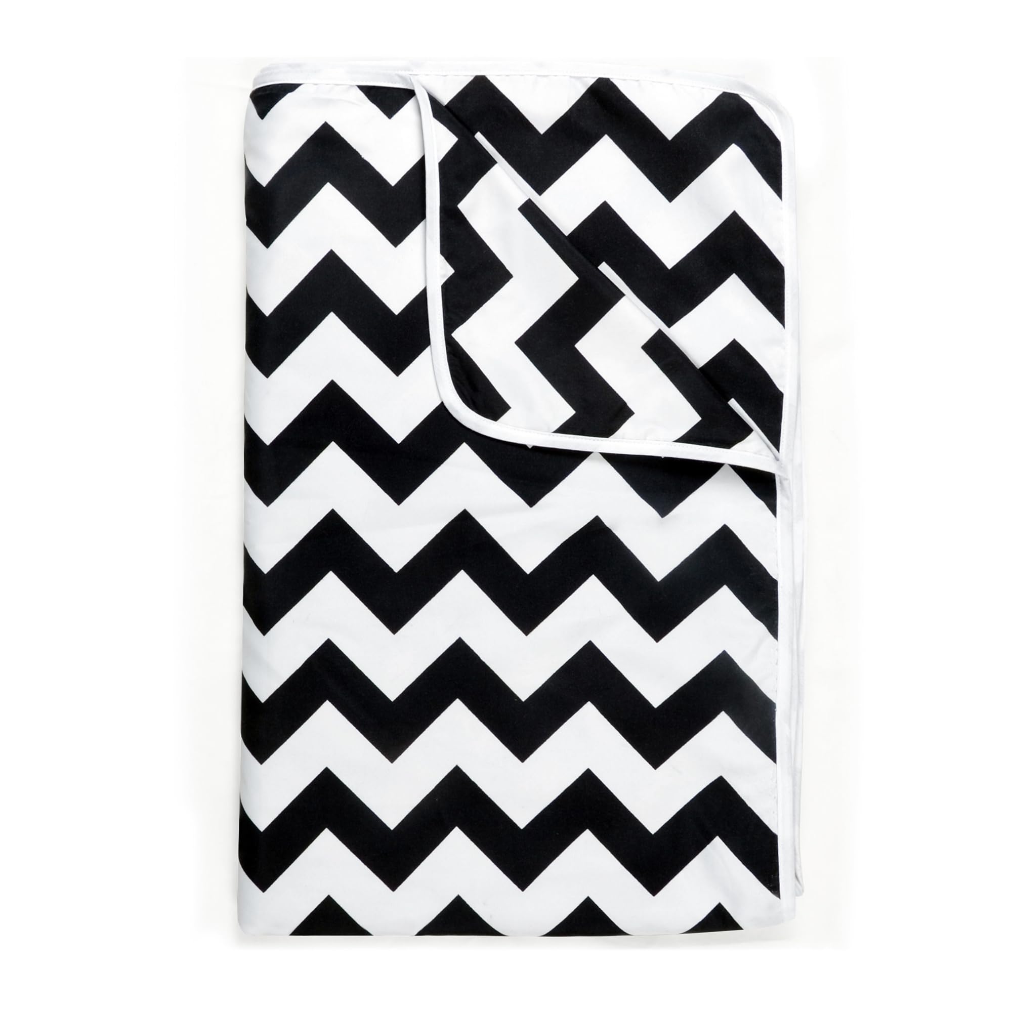 Divine Casa 120 GSM Microfiber Single Dohar | Soft & Lightweight Throw Blanket | Cozy & Breathable | All-Season Comfort | 210 x 140 CM | Zig-Zag Pattern | Raven Black & White-image-44