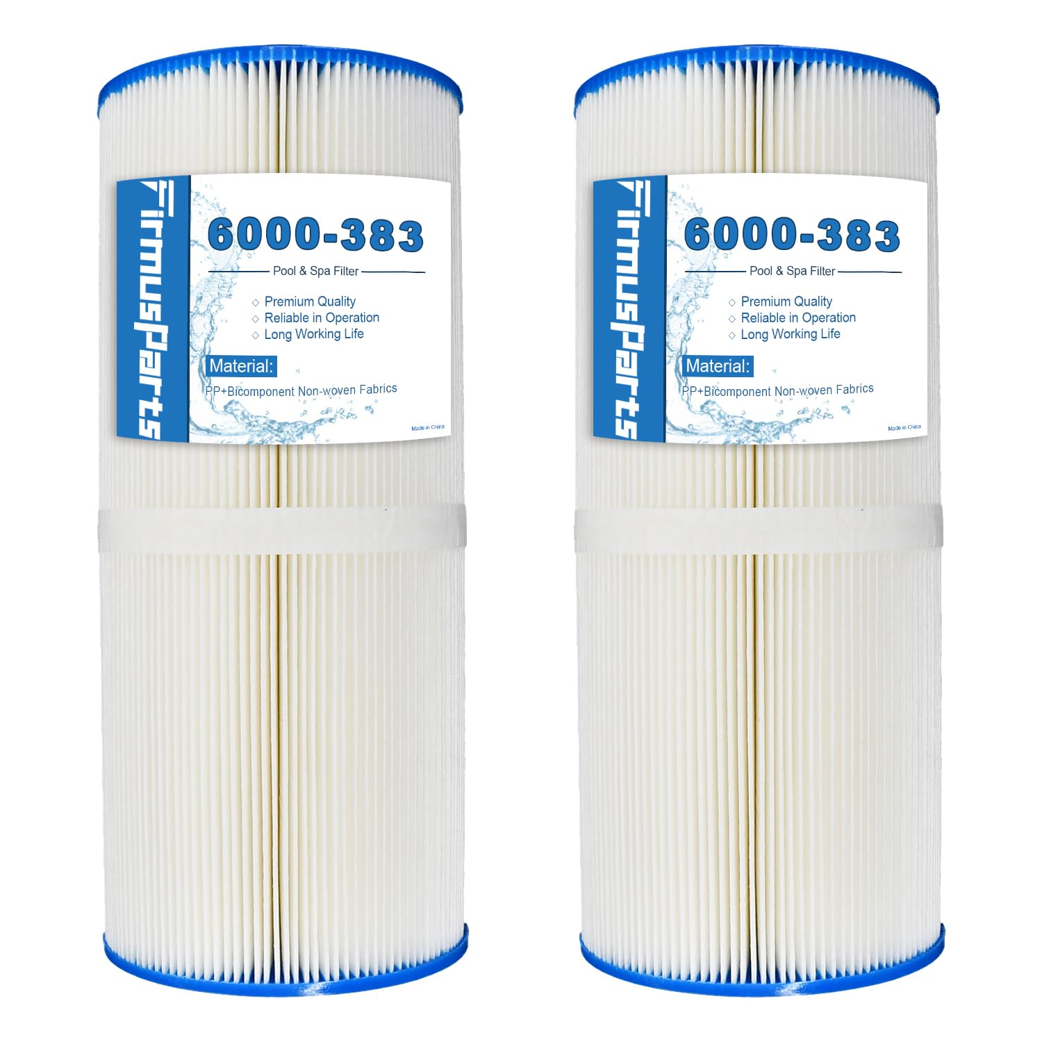 Firmusparts 2 PCS Pool Spa Filter Compatible with Jacuzzi Filter J300, J400, Unicel 6CH-960, 6540-476, 6541-383, 6000-383, Filbur FC-2800 Pleatco PJW60TL-F2S, 60 Sq. Ft Spa Filter Cartridge