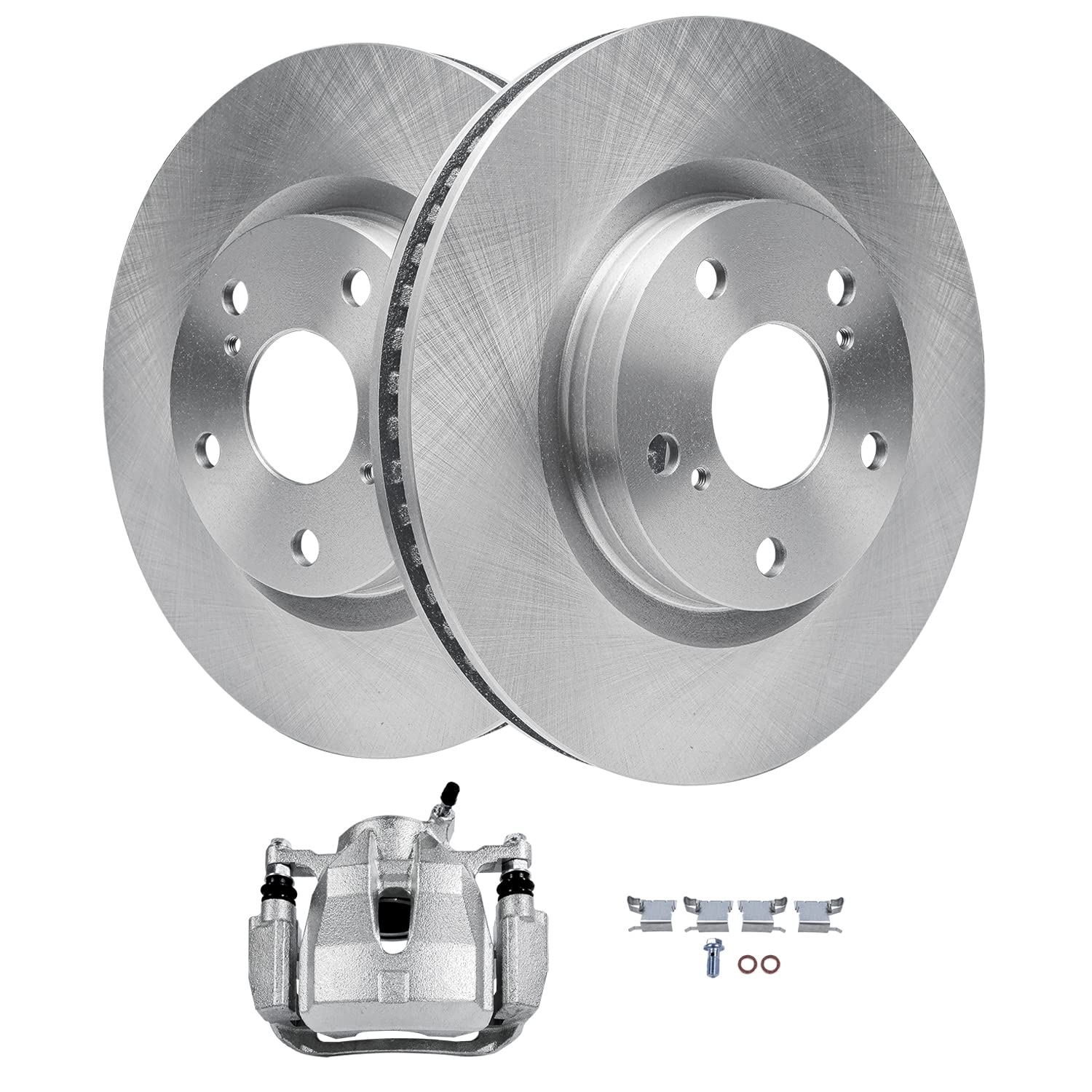 Detroit Axle - Front Disc Rotors Left Brake Caliper for RAV4 Matrix tC Vibe