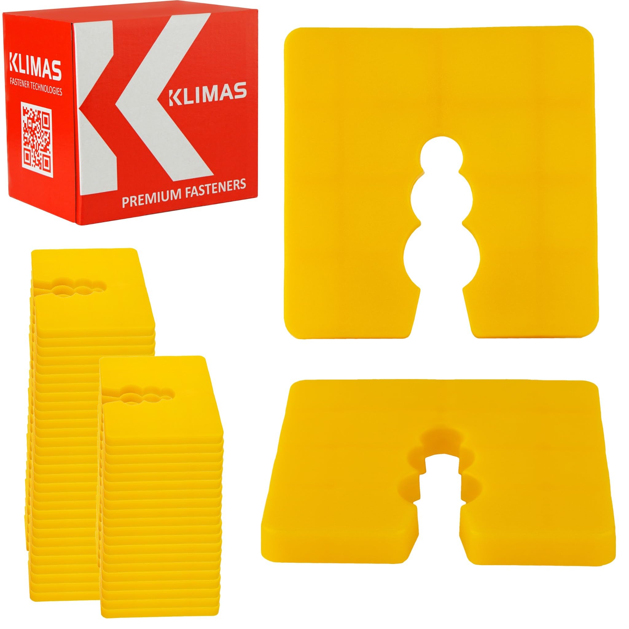 KLIMAS 50 x Spacers 5 mm for Base Rail Spacer/Base Rails