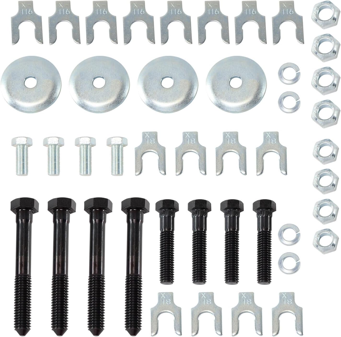 44 PCS Upper Lower Control Arm Bolts With Nuts Compatible With Camaro Chevelle Nova Firebird,Chevelle, El Camino, GTO, Lemans, Tempest, Skylark, GS