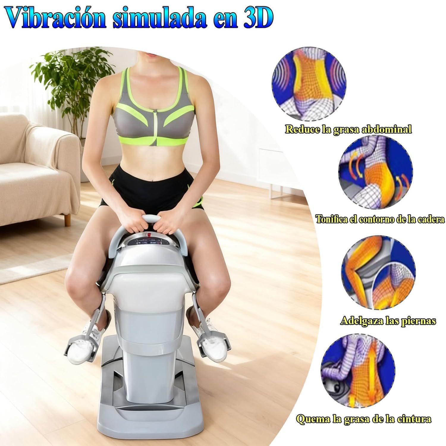 Elektrischer Reitsimulator mit LCD-Display für Zuhause, Fitnessstudio, Bauch-Fitnessübung