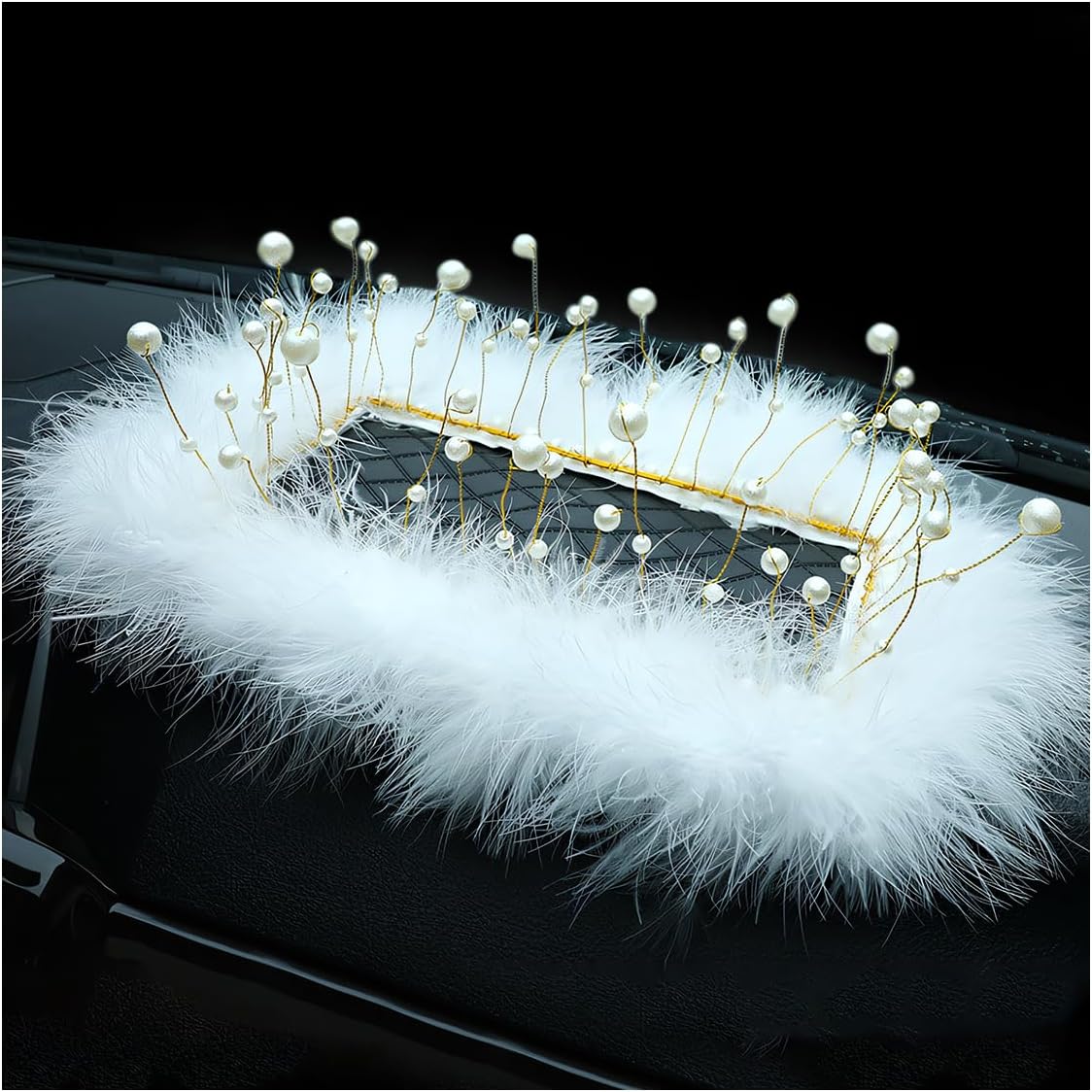 Bling Daisy Car Dashboard Anti-Slip Mat, Rhinestone Auto Dash Phone Hold Sticky Pad, 10.4'' × 5.9'' Vehicle Strong Gripping Mat for Keychain, Sun Glass and Electronic Device (Diamond/Daisy)