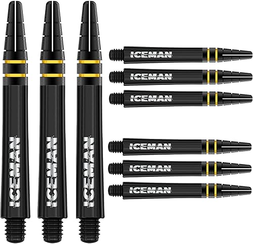 Miniatura 2 de RED DRAGON Gerwyn Price Iceman Nitrotech - Cañas de dardos - 2 juegos por paquete (6 ejes en total)