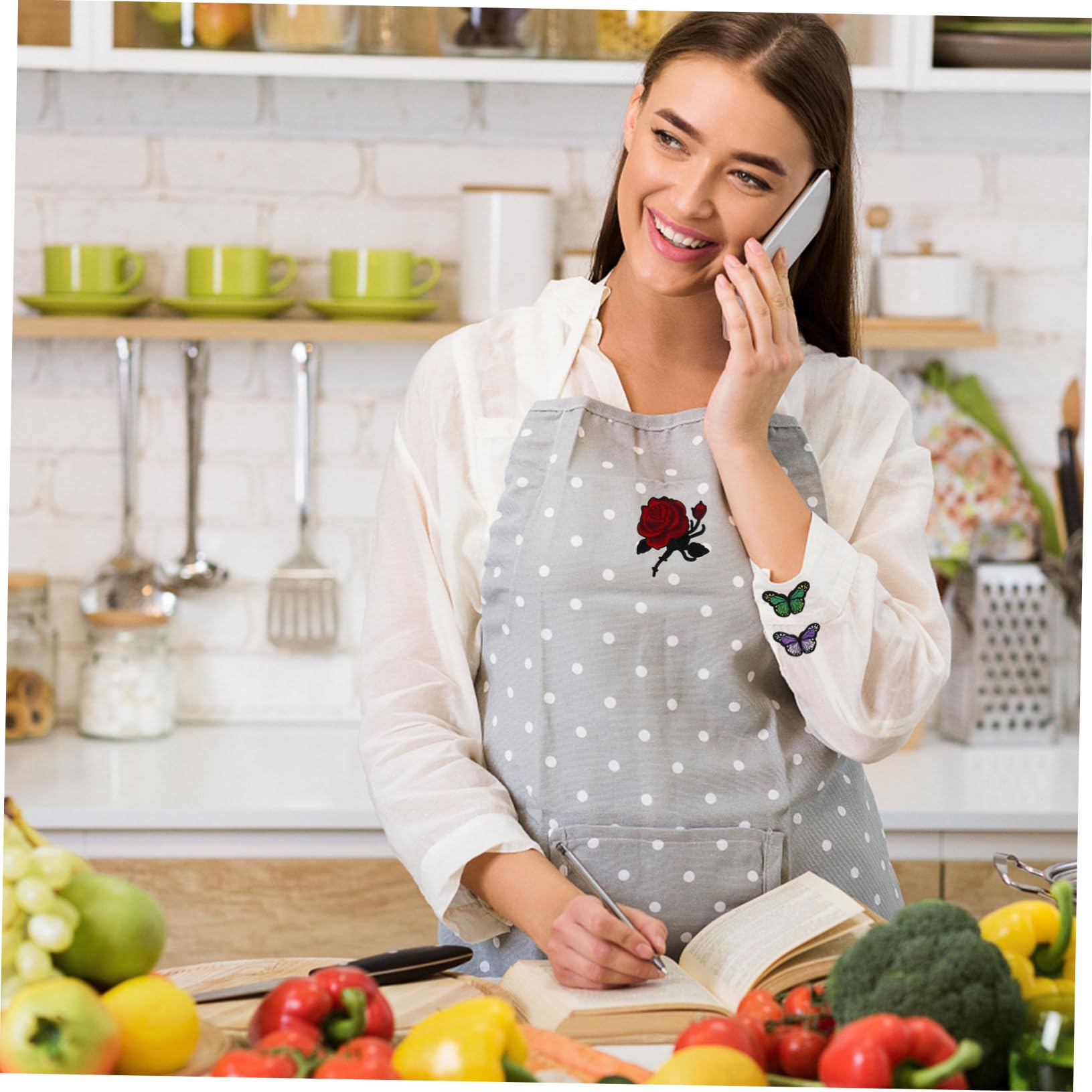 OSALADI 2 Set Toppe Ricamo Farfalle E Da Adesivi Termoadesivi Per Abbigliamento Borse E Accessori Facili Da Applicare Con Cucitura O Stiro 36 Pezzi*2