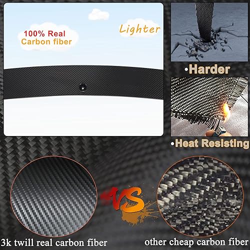 Miniatura 4 de MCARCAR KIT Borde de parachoques delantero de fibra de carbono real para BMW Serie 5 F90 M5 Base y competition Sedan 4 puertas 2021-2022 Protector