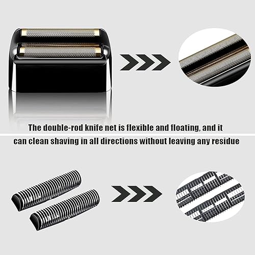 Miniatura 3 de Papel de repuesto para afeitadora y cortadores compatibles con BaBylissPRO Barberology Double FXFS2 (2 unidades, negro)