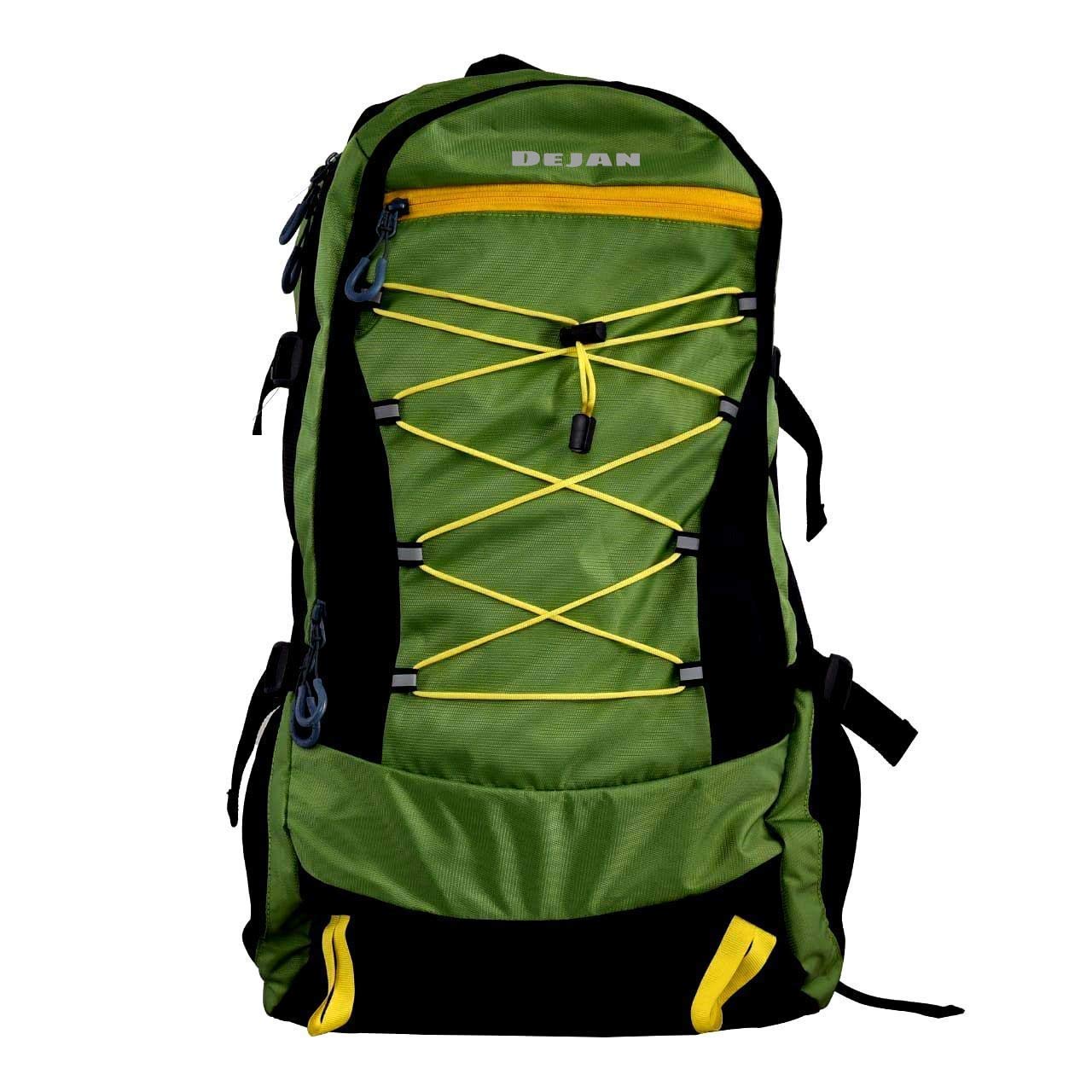 60 L Polyester Green Black Rucksack Hiking Trekking Camping Backpack with Rain Cover-image-28