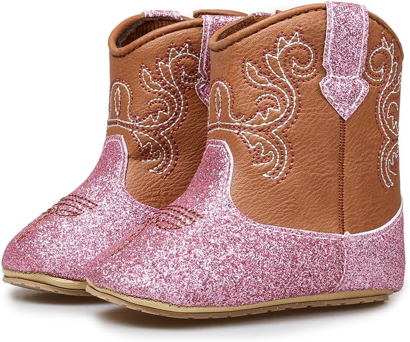 Baby Cowboy Boots - Embroidered Comfort
