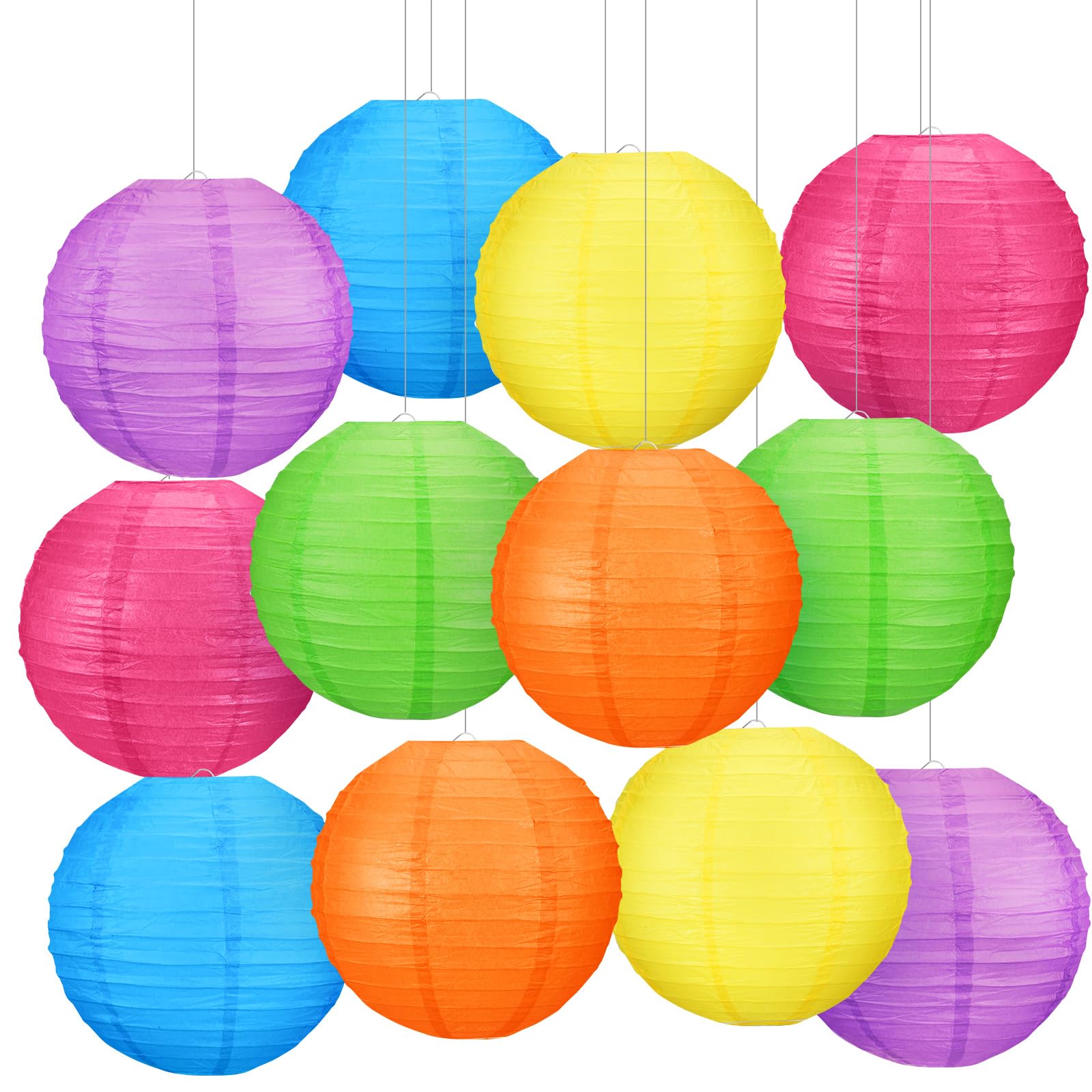 Lanternes en papier de 25,4 cm : la solution pour une décoration de fête pastel sans stress