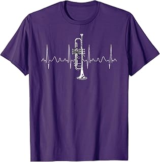 Trumpeter Musician Heartbeat Gift Trumpet T-Shirt