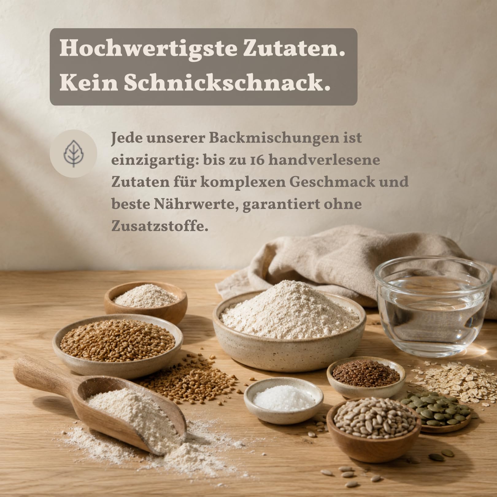 BÄCKERS Brotback-Starterset, 5 Brotbackmischungen mit einzigartiger Silikon-Backform (Made in Germany) & Dänischem Teigrührer | Einfach leckeres Brot backen I ohne Zusatzstoffe & immer frisch