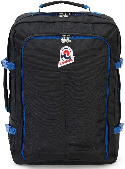 Zaino INVICTA - FREEWAY - Nero - 43 LT - viaggio bagaglio a mano - 35 x 50  x 17 CM : Amazon.it: Valigeria