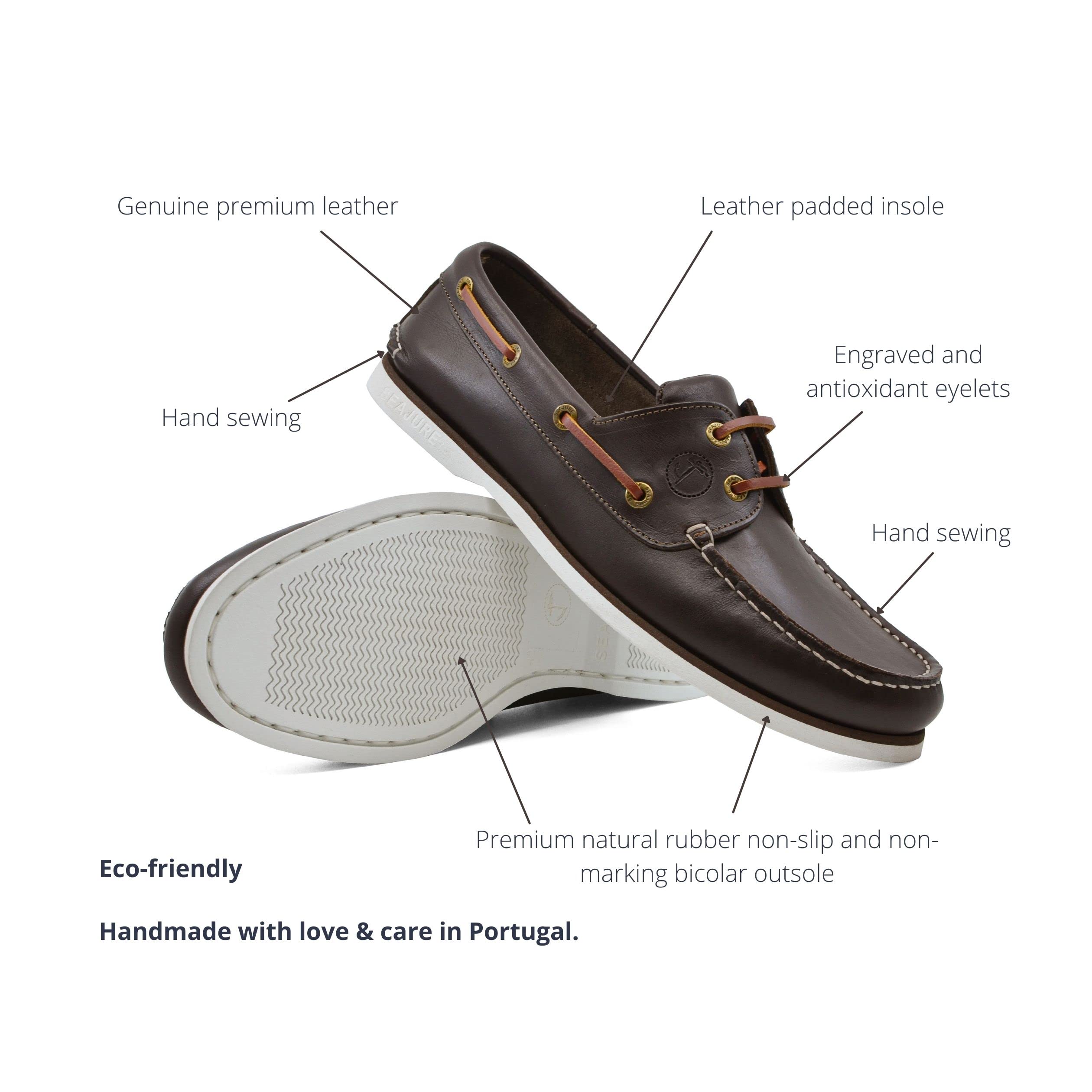 Seajure Damen Bootsschuhe Forvie Dunkelbraunes Leder