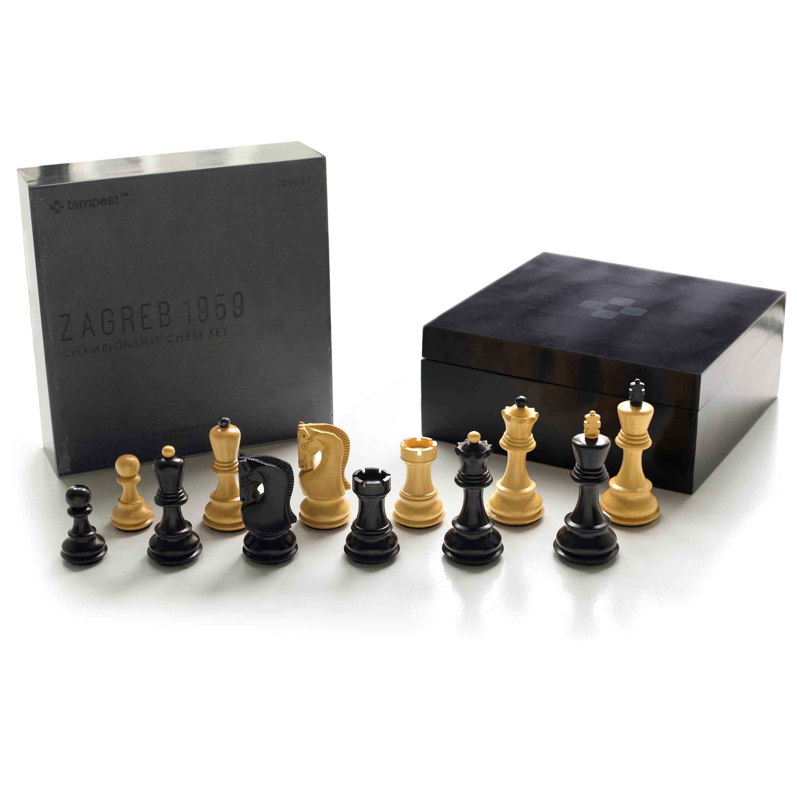 Tempest Chess Pieces (Zagreb Pieces and Box Only)
