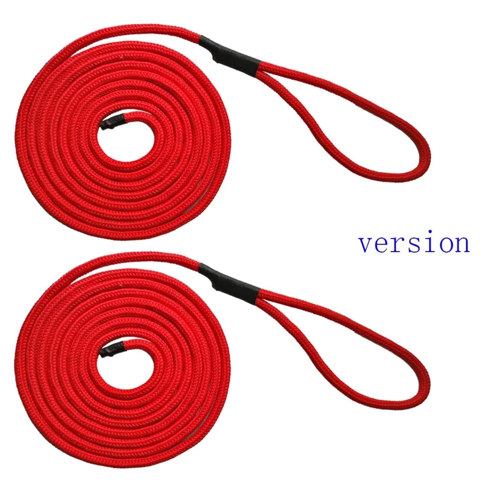 Ormeggio Corda 2PC 15FT 10.5MM Marine Boat Fender Dock Line Doppia Treccia Ancoraggio Corda di Ormeggio Cime di ormeggio per Barche