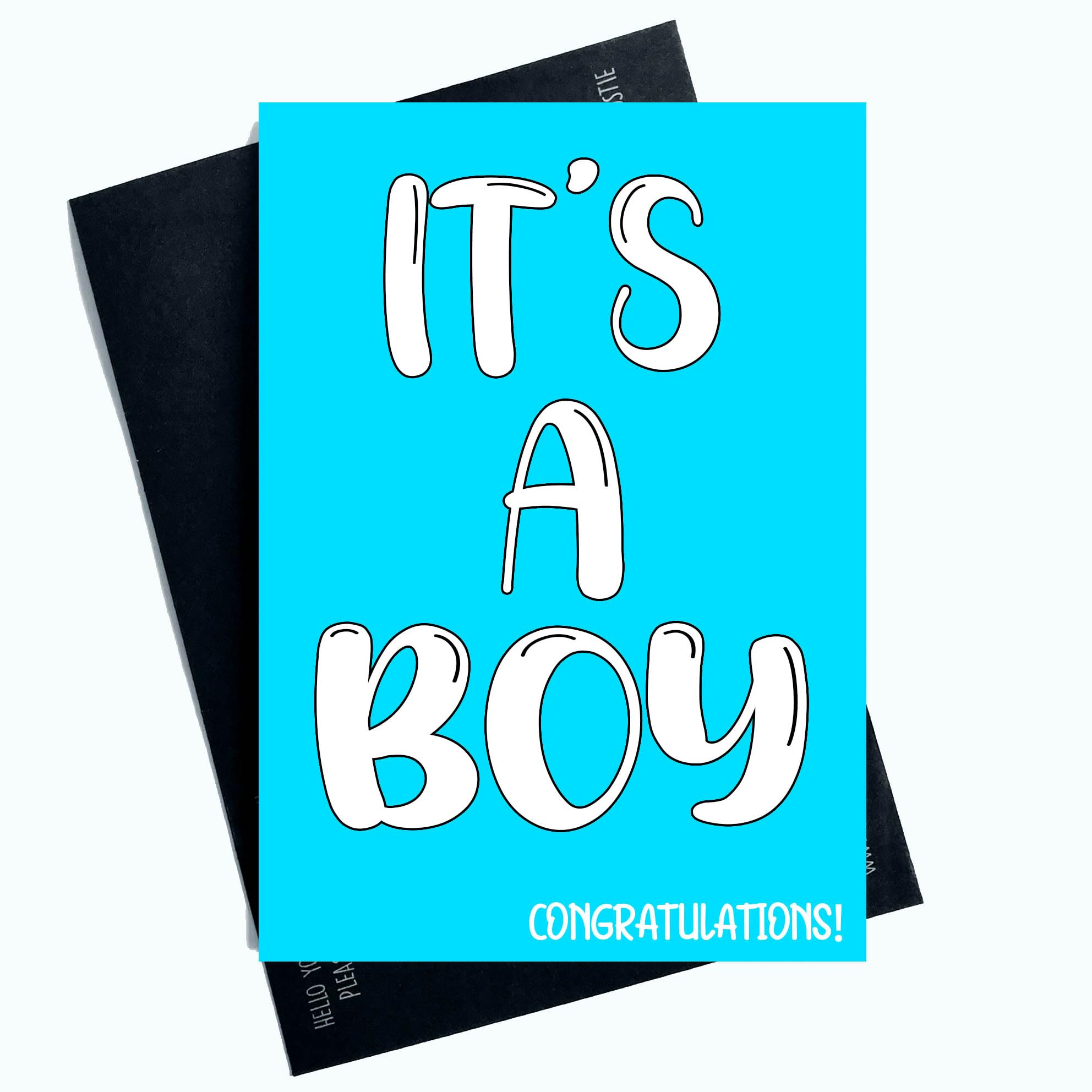 Greeting Cards It's A Boy Newborn Baby Card Congratulations Card Blue Novelty SP31
