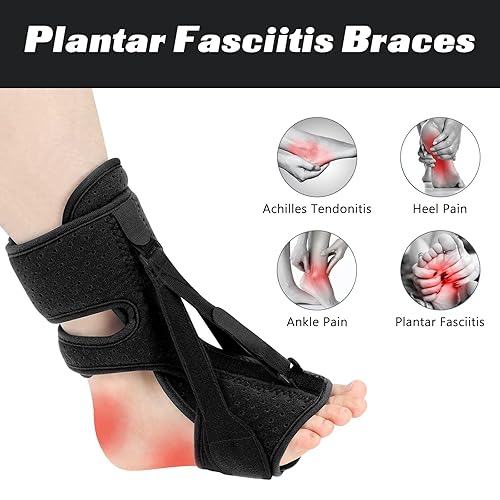 Miniatura 2 de ZIQING Férula nocturna para fascitis plantar, soporte para el alivio de la fascitis plantar, adecuado tanto para pie izquierdo como derecho