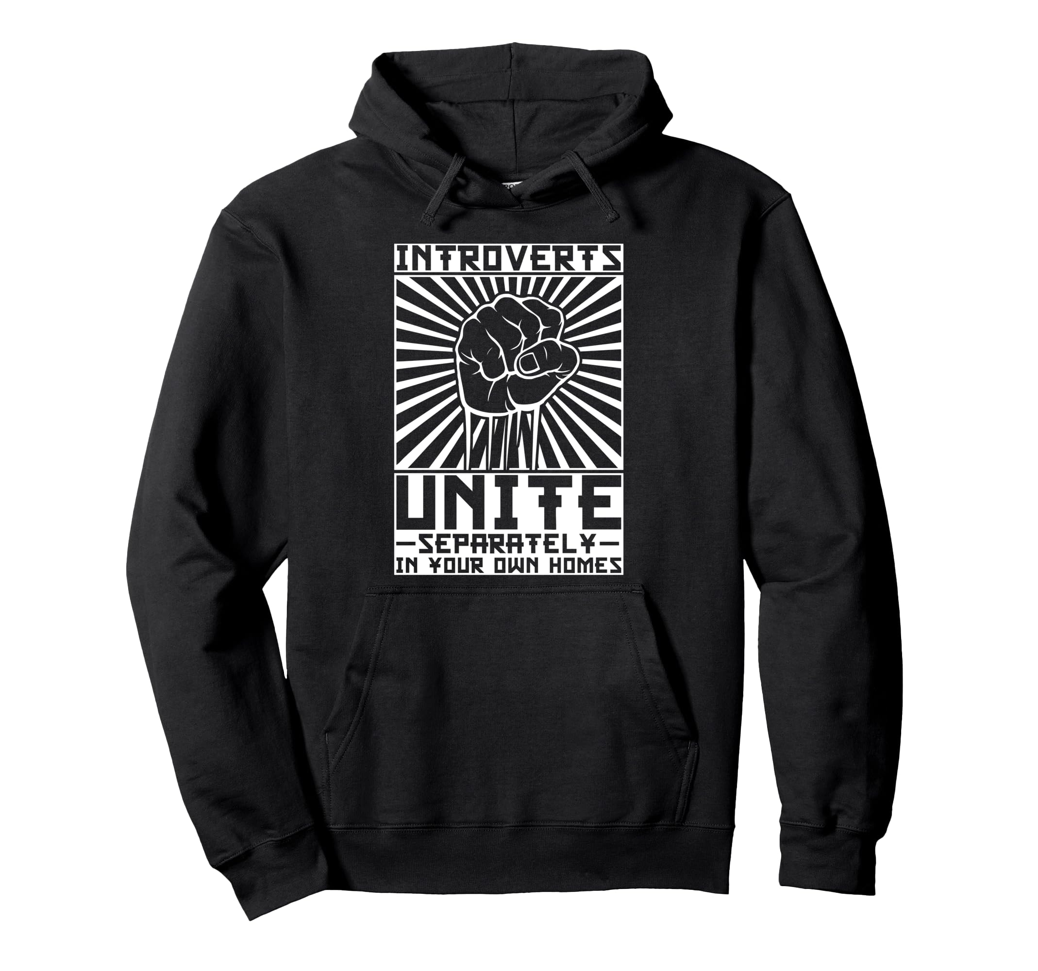 Introverting Antisocial Club Introvert TeesIntroverts Unite Separately in your Own Homes Pullover Hoodie