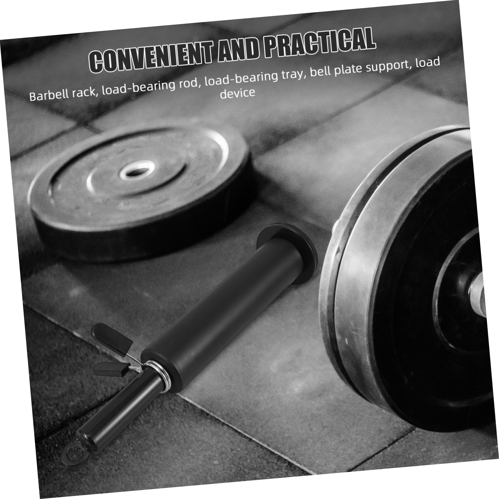 GAROZATION 1 Set Barbell Rack Barbell Load Rack Barbell Bracket Weight Plate Bracket Fitness Loading Pin Load Tray Weight Plate Rack Arm Muscle Training Rack Weight Plate Storage Rack