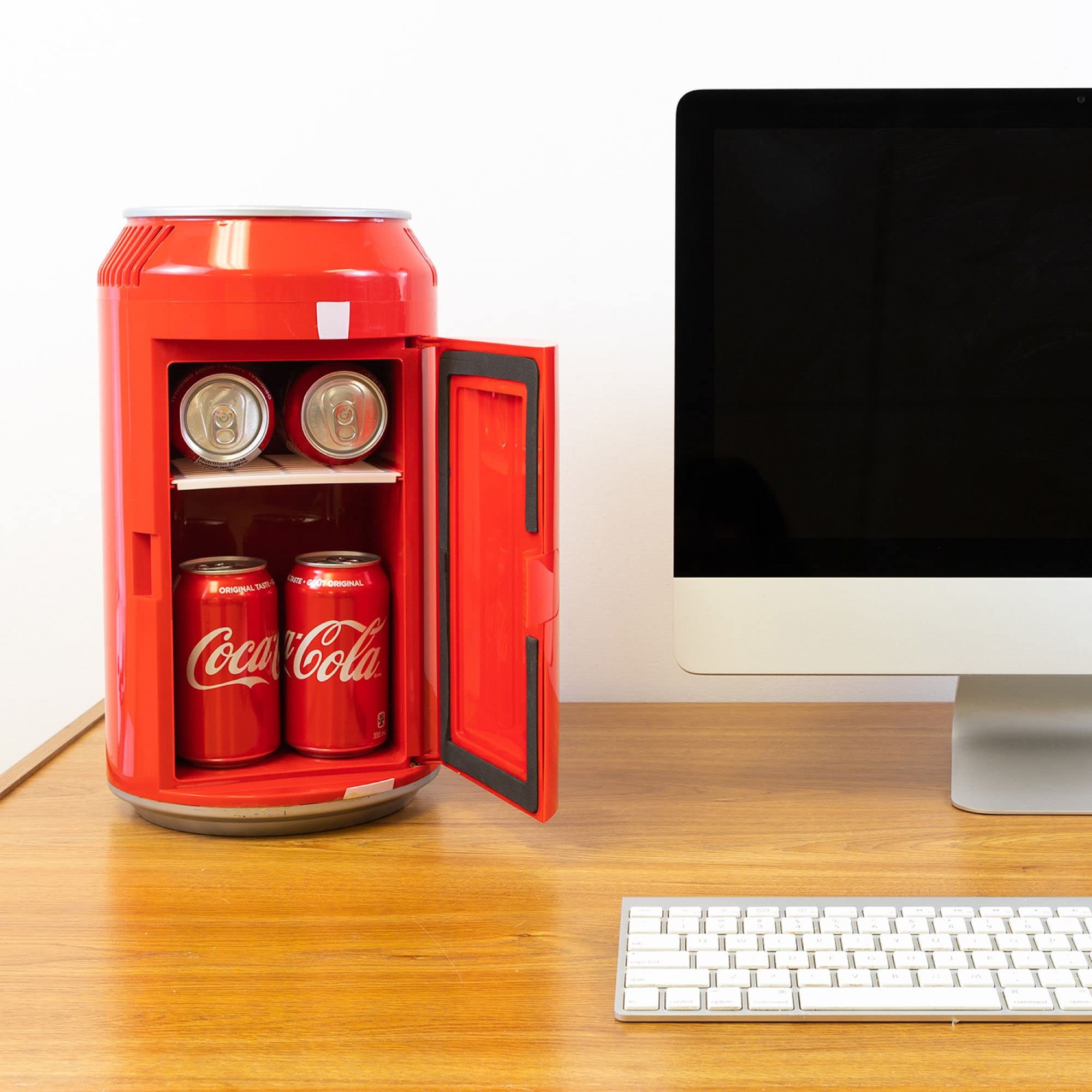 Coca-Cola 缶デザイン冷蔵庫 キャンプ 車に Coca Cola（コカコーラ 