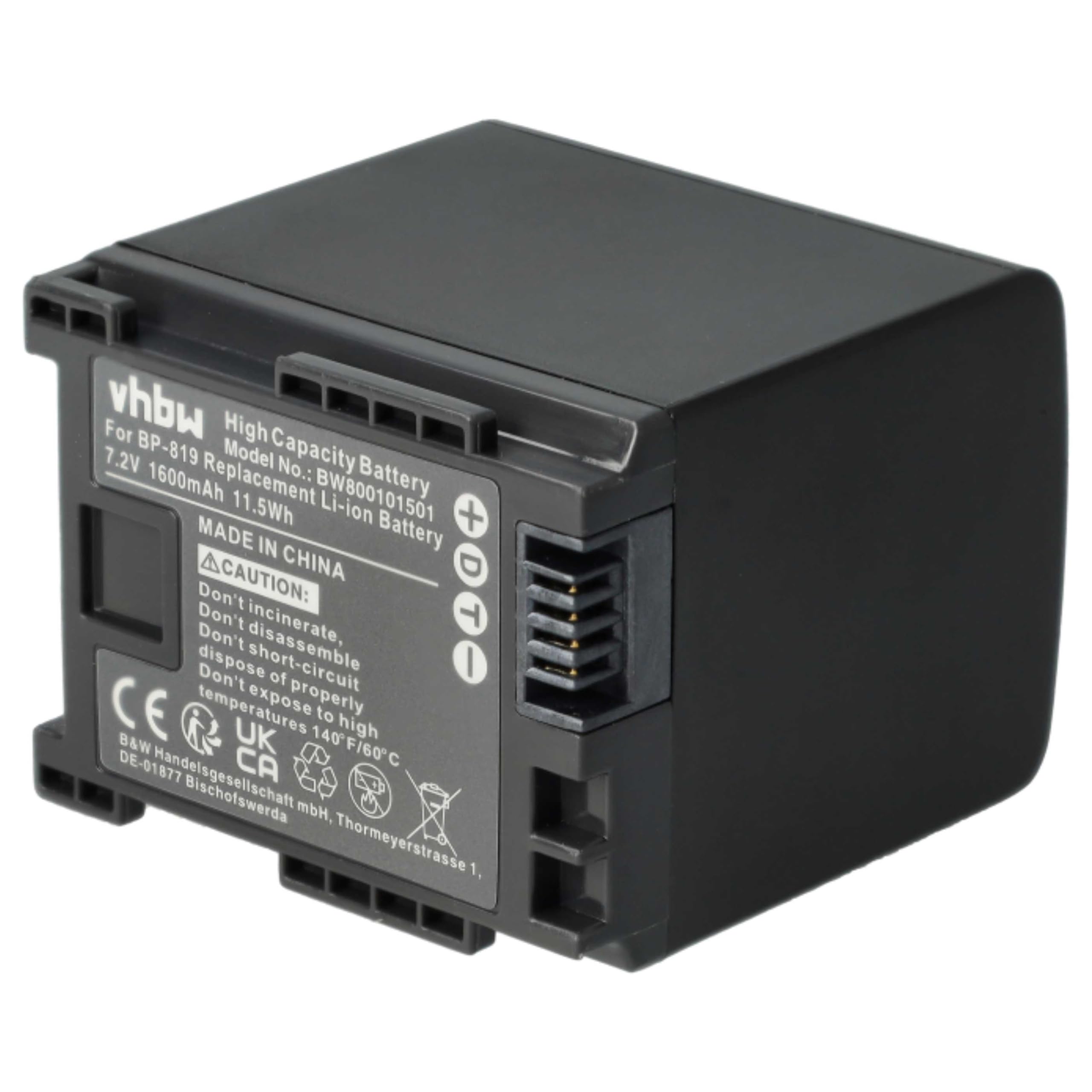 vhbw batteria compatibile con Panasonic HDC-HS700, HDC