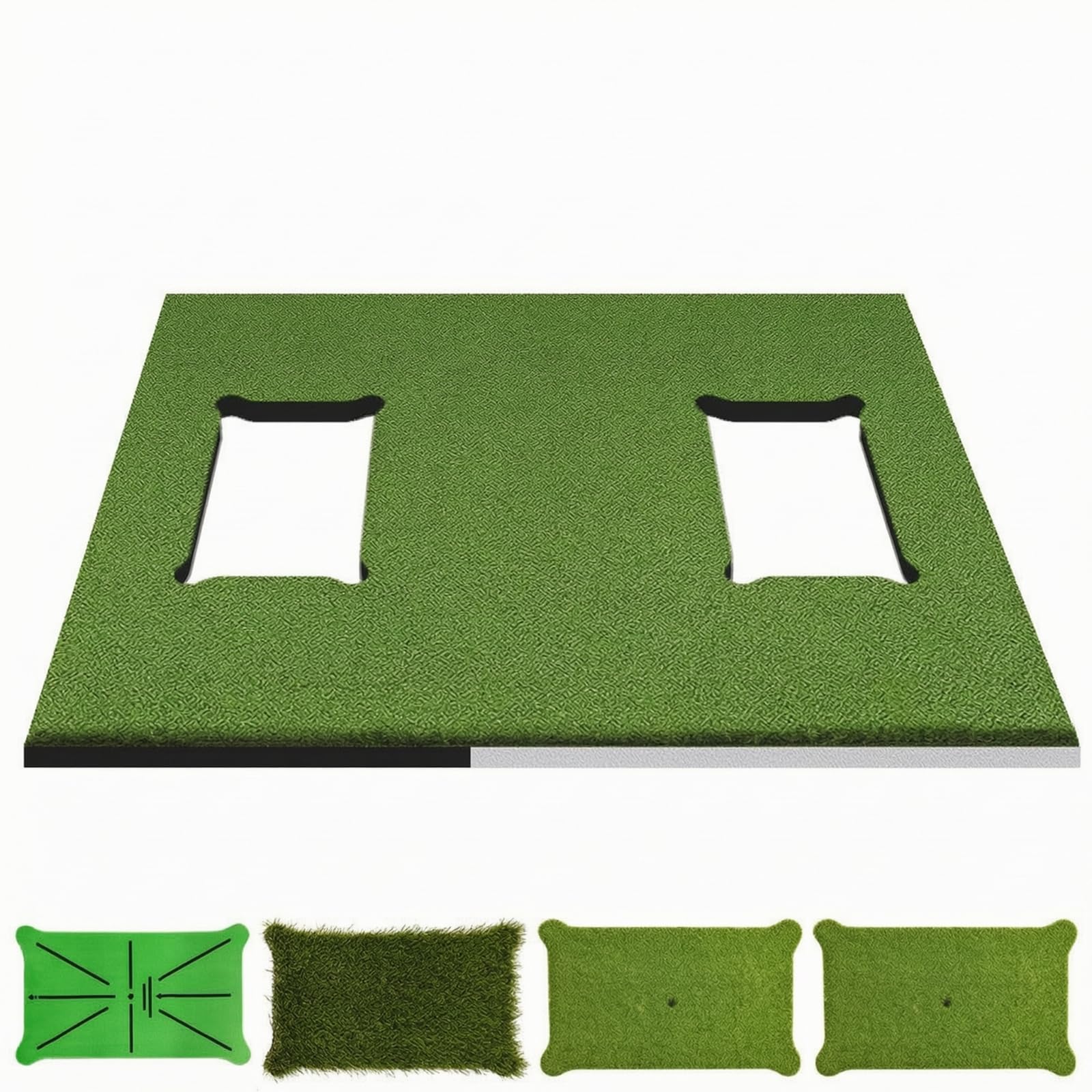 TISHITA Austauschbar Abschlagmatte | Golf-Trainingsmatte mit Wechseleinsatz, Sportmatte, für Golfsimulator, Golfer, Anfänger