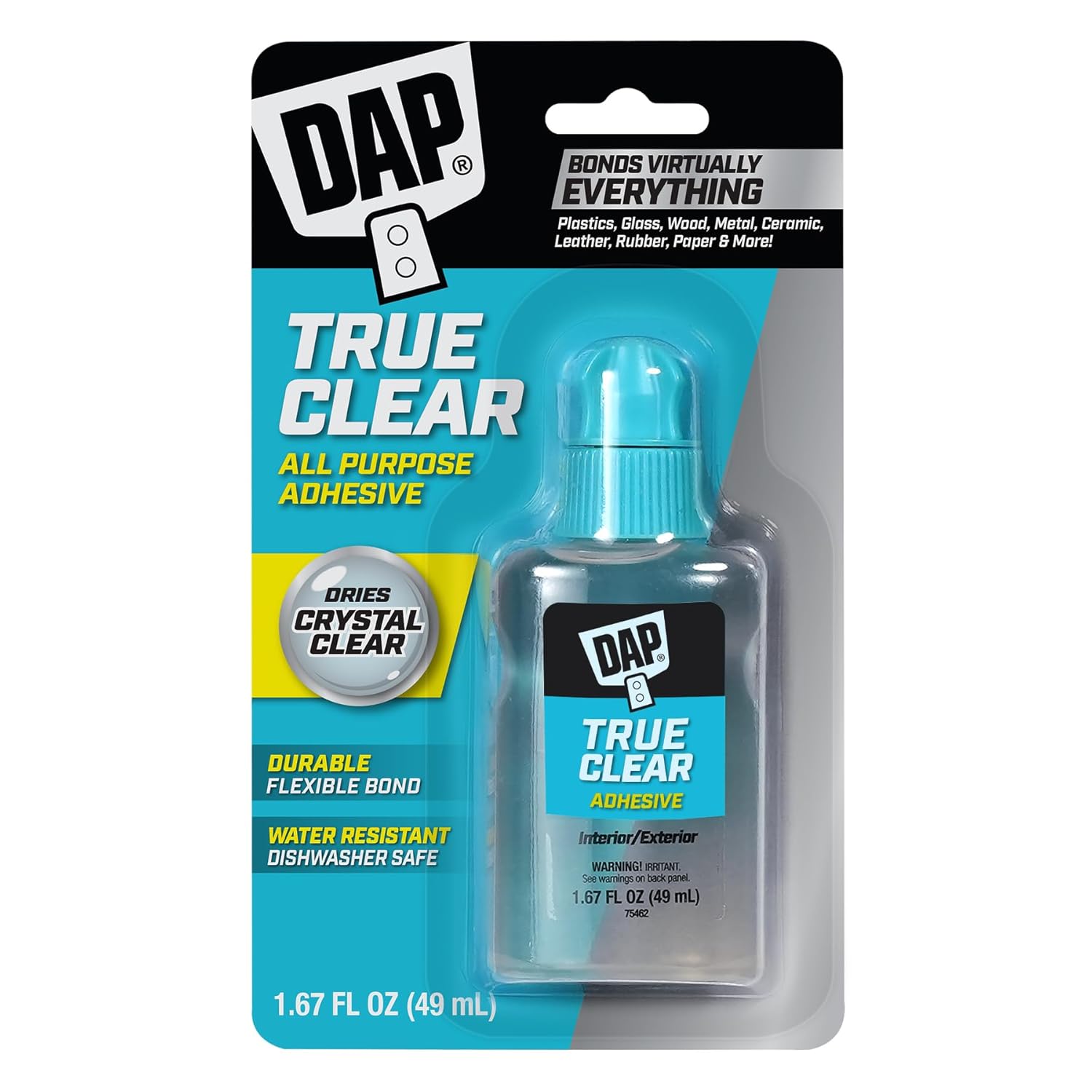 DAP RapidFuse Ultra Clear All Purpose Adhesive, Clear, 1.67 oz (7079800180)
