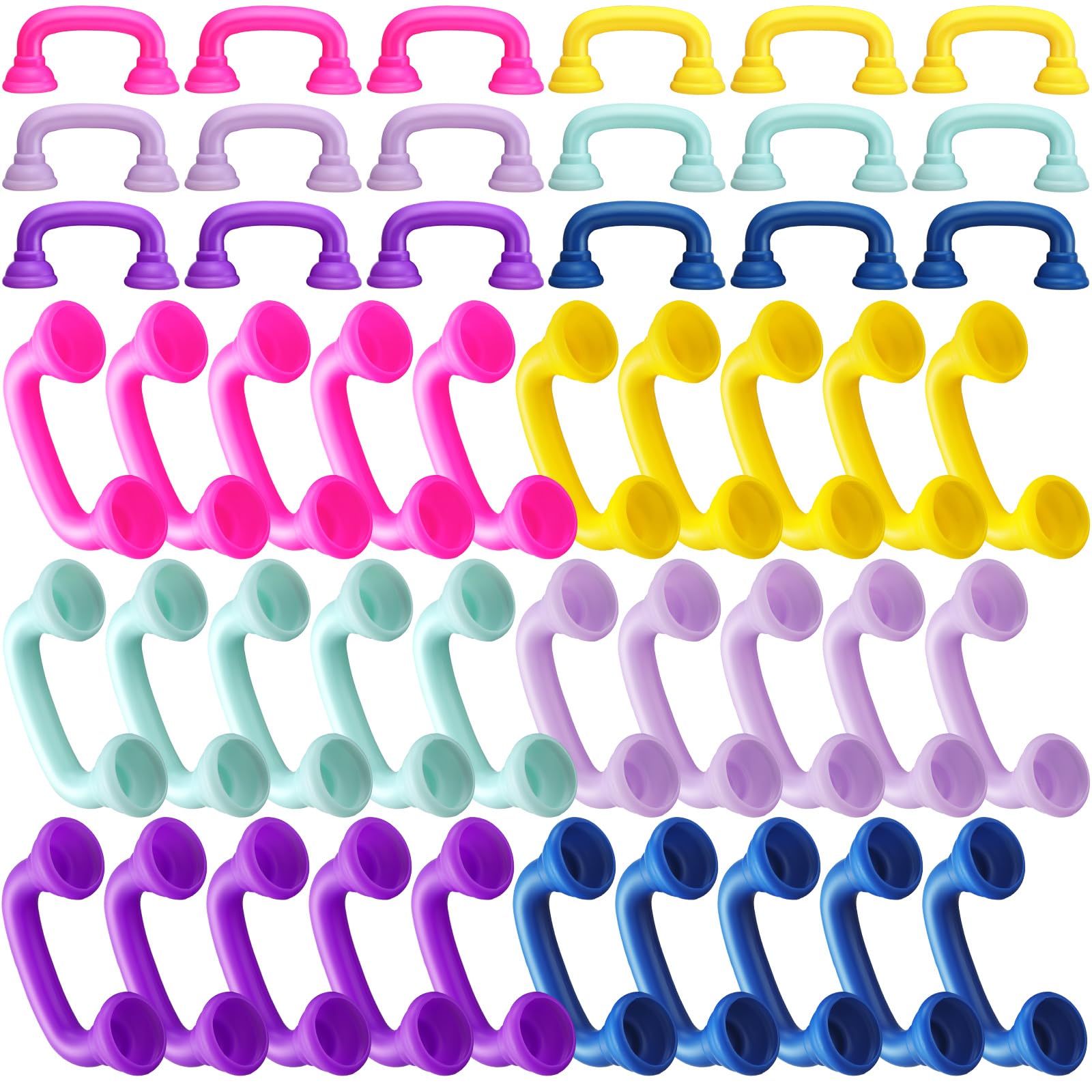 Shappy 48 Pcs Colorful Reading Phones Auditory Feedback Hear Myself Sound Phone Speech Therapy Toy Tool for Classroom Accelerate Reading Fluency