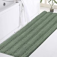 Vista 170 de Turquoize Alfombras de Baño Chenille Peludas Alfombra de Baño Antideslizante Gruesas Alfombras de Baño Peludas para Baño Chenille Juego de Alfombra