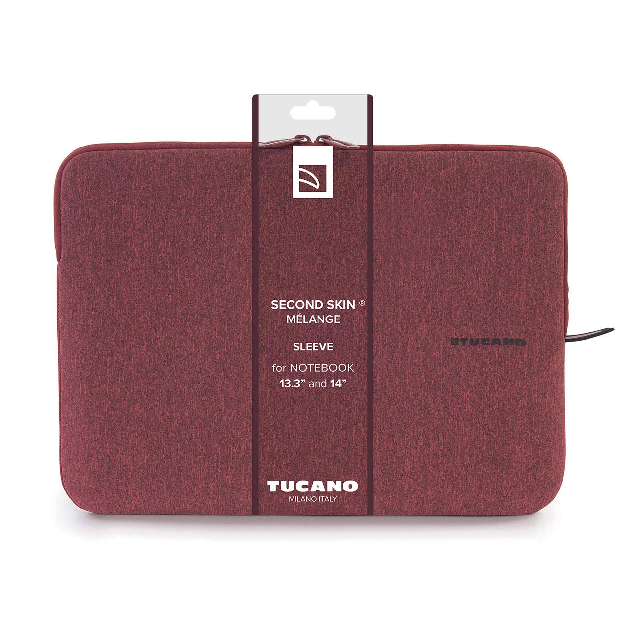 Tucano BFM1314-RR Second Skin Melange Neopren Notebook Sleeve, 33,78-35,56 cm (13,3-14 cali) czerwony