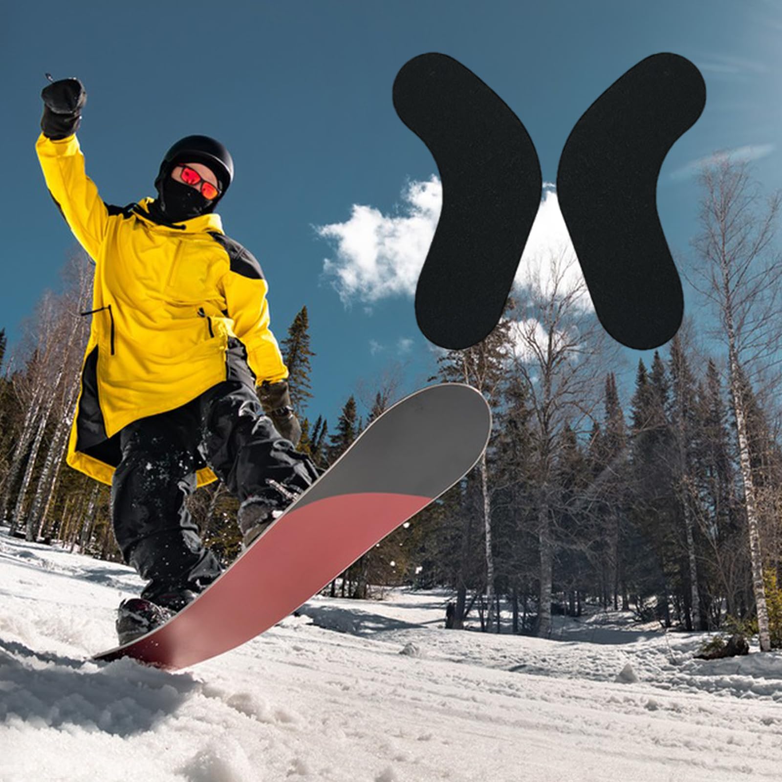 Coussinets D'ajustement Pour Bottes De Snowboard, Ski & Snowboard Boots Fitting Pads, Coussinets Enveloppants Pour Chevilles, Coussinets d'ajustement pour Bottes de Ski, Dimensions 9x2,5x0,3cm