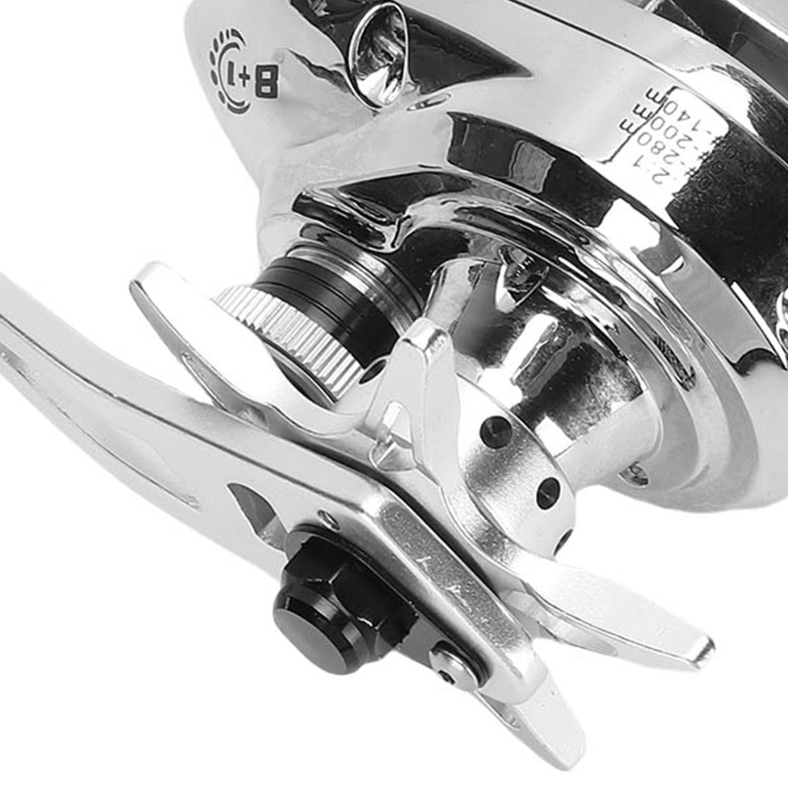 Yosoo Health Gear Mulinello da Traina Mulinello da Baitcasting in Lega di Alluminio Rapporto di Trasmissione 7.2:1 10 Kg Max Drag Frenatura Magnetica Cuscinetti in Acciaio Inossidabile per Pescatori
