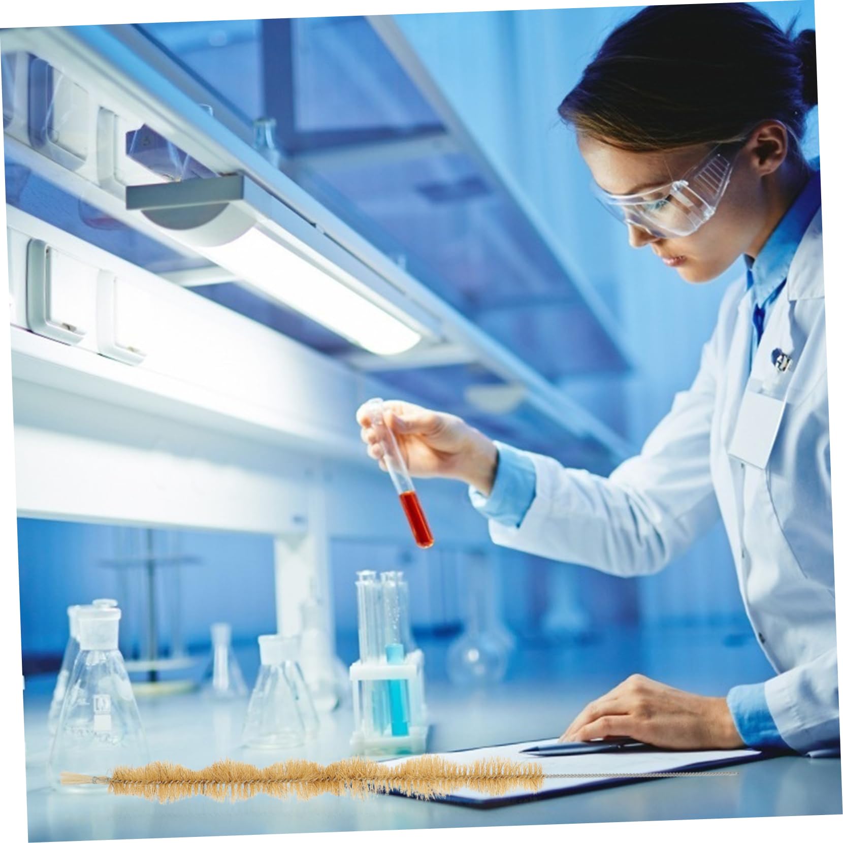 Beavorty 1 Set Spazzola Per La Pulizia Del Laboratorio Scientifico Pennello Scolastico Pennello Da Laboratorio Pulito Sperimentale Condensatore Ferro Da Stiro 2 Pz