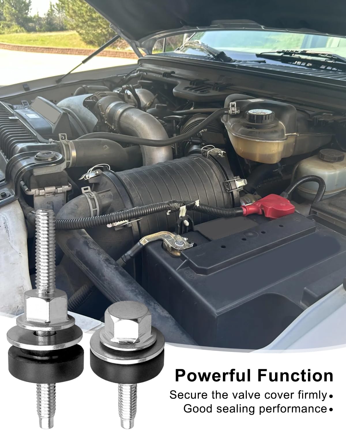 4C3Z-6C519-AA Valve Cover Bolt Complete Set One Side Long and Short Fit for Ford 6.0 Powerstroke Diesel 2003 2004 2005 2006 2007 2008 2009 2010