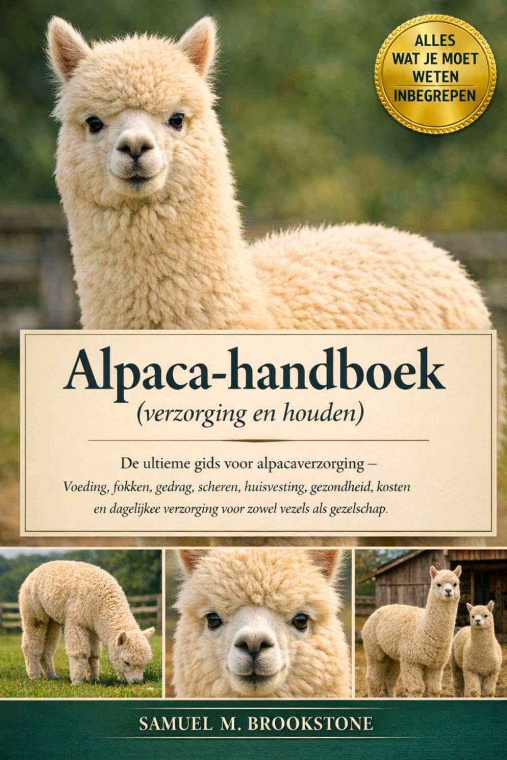 Alpaca-handboek (verzorging en houden): De ultieme gids voor alpacaverzorging - Voeding, fokken, gedrag, scheren, huisvesting, gezondheid, kosten en ... verzorging voor zowel vezels als gezelschap.