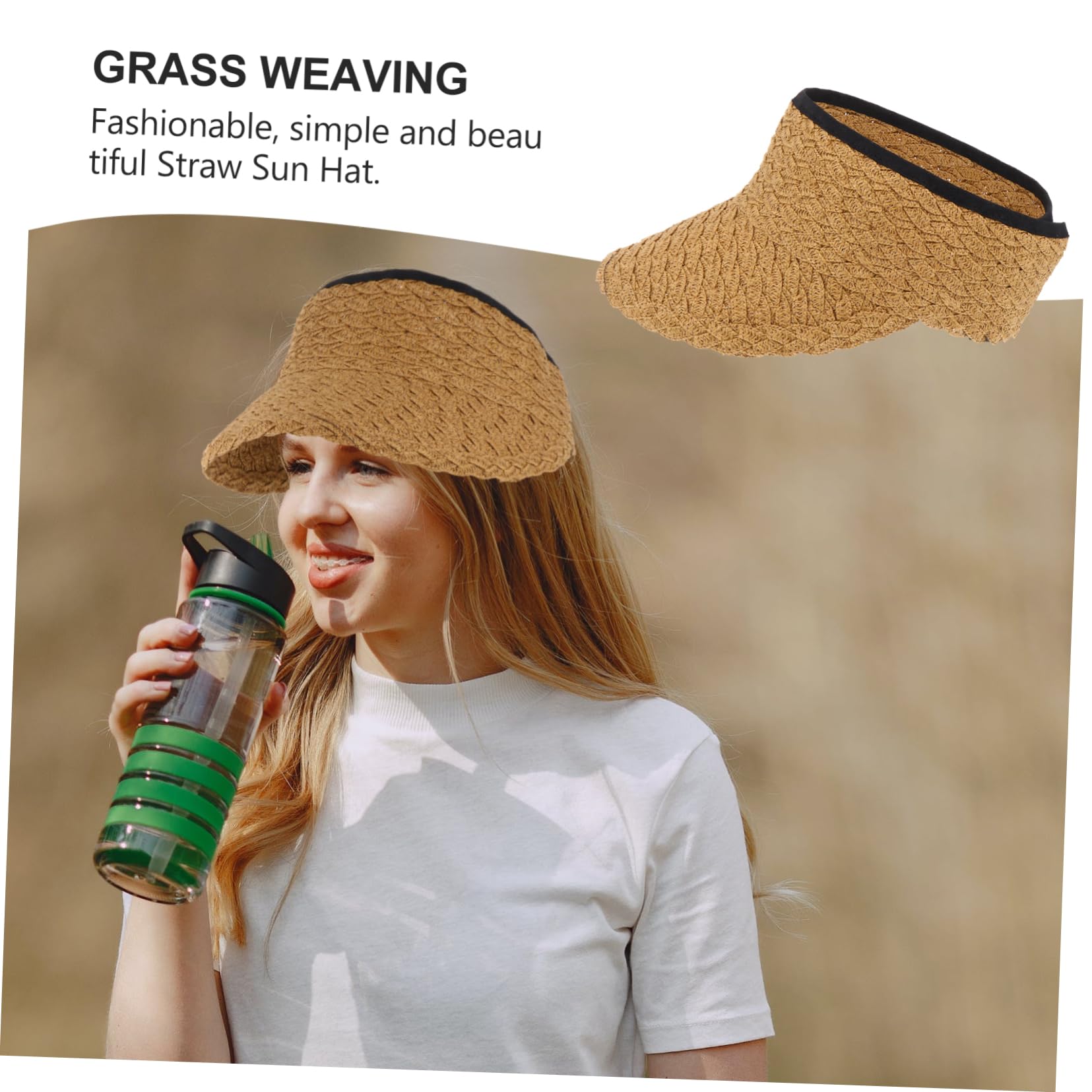 Sombrero De Copa Vacío Sombrero Vacío Proteccion De Protección Solar para El Sol De Playa Flexible De Cubo Sol Tapa Mosquito Khaki