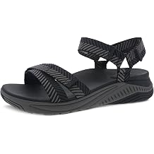Dansko Racquel Fully Adjustable Sport Sandal for Women Lightweight EVA Midsole and Rubber Outsole Natural Arch Technology for Added Support Hook and Loop Closures