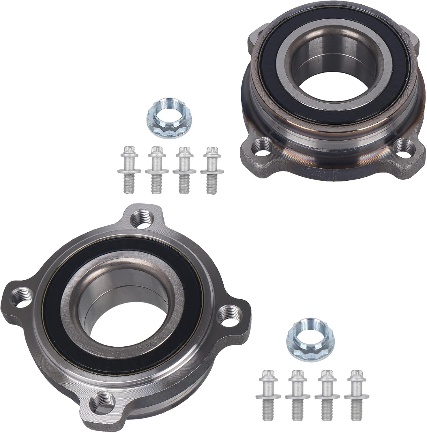 Autoround 512226 Rear Wheel Bearing and Hub Assembly Fit for BMW X5 00-06, 528I Xdrive 09-10, 530Xi 06-07, 645Ci 04-05, 650I 06-12, 745I 745Li 02-05, 750I 750Li 06-09, 760I 760Li 03-08, Set of 2