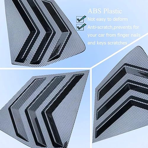 Miniatura 5 de XITER 2 rejillas de ventana lateral trasera de acrilonitrilo butadieno estireno estilo deportivo para Nissan Rogue 2021 2022 2023 2024 2025