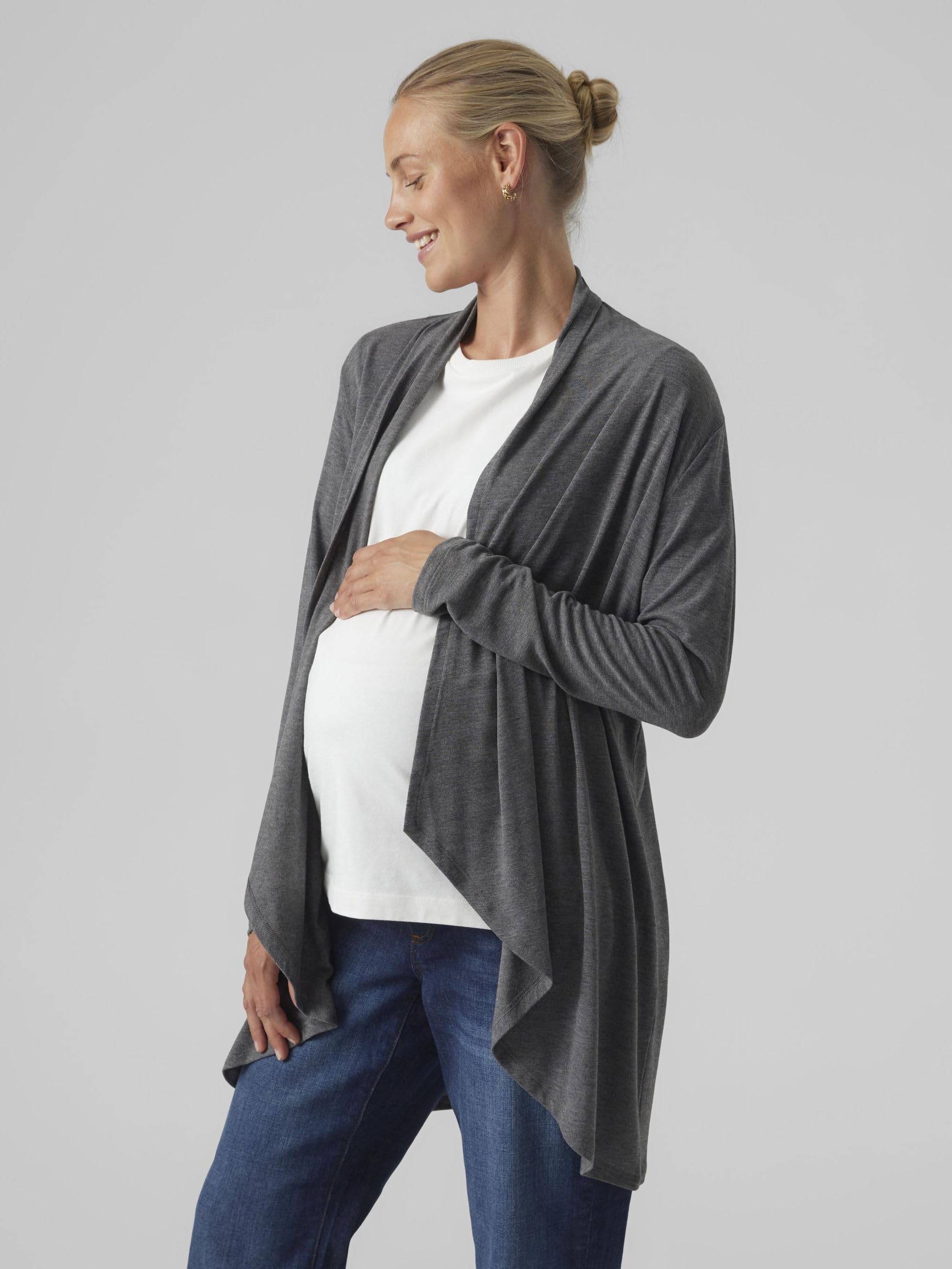 Mamalicious Mlanabella L/S Knit Cardigan A. Maglione Donna