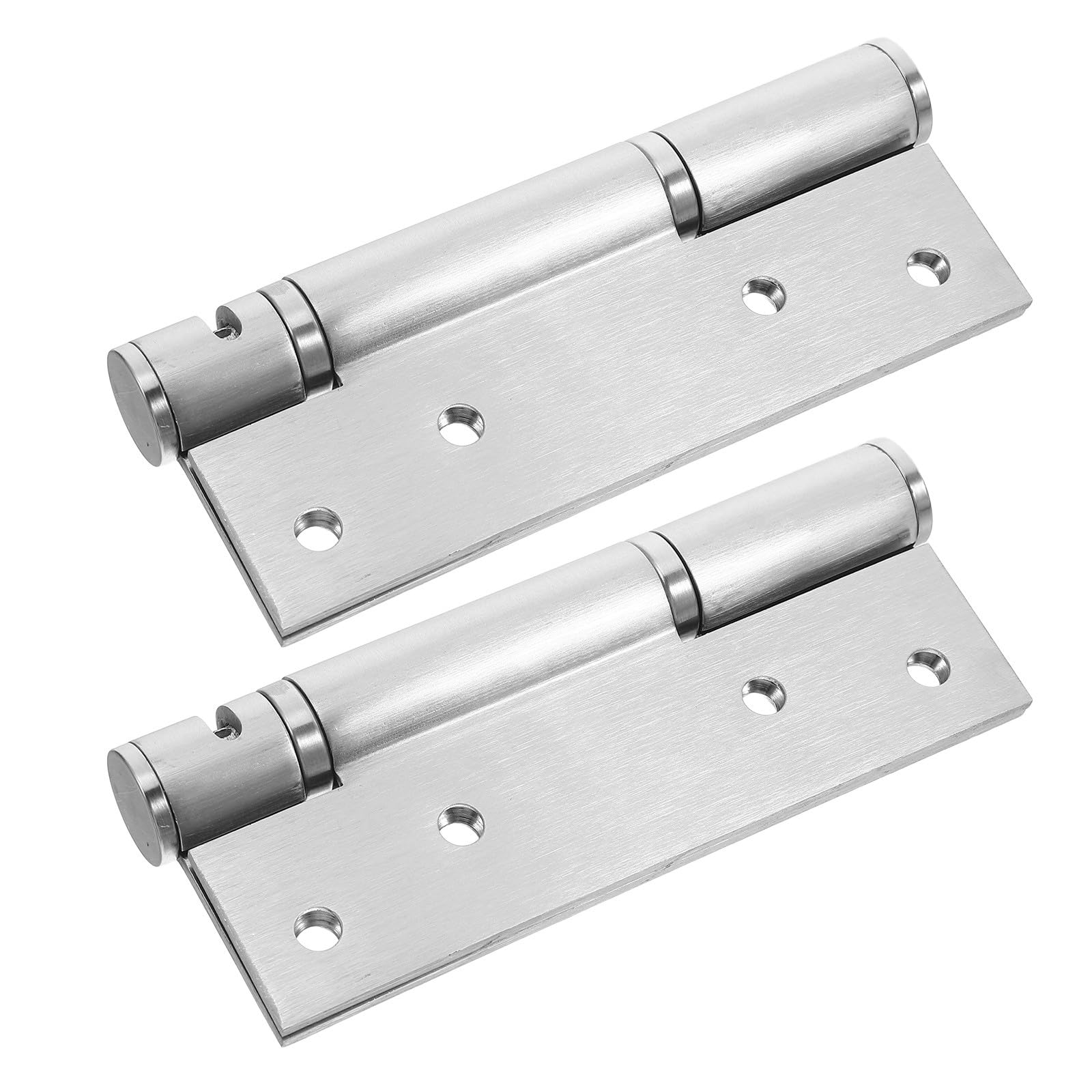 Charnières amortisseurs 5 pouces en acier inoxydable argenté pour porte de meuble lot de 2
